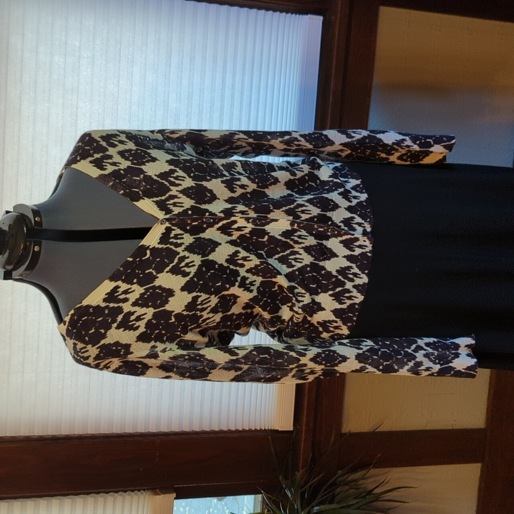 Ikat long sleeve sweater